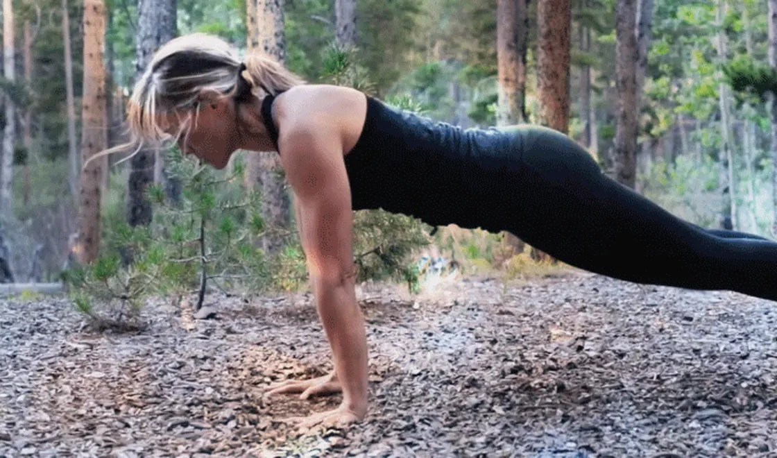 Athlete push ups