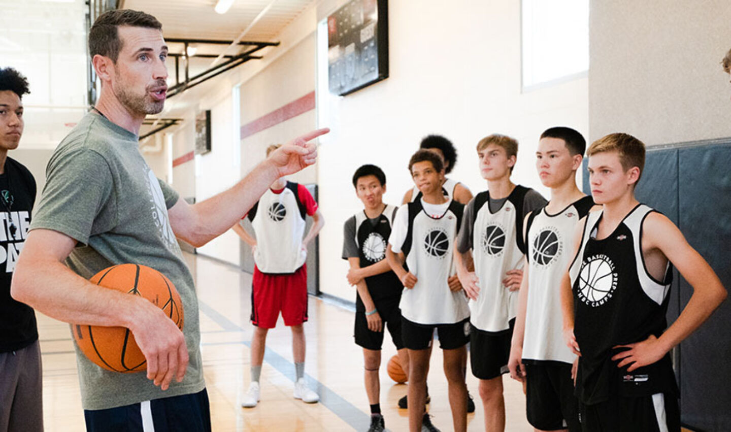 Boys All-Star players get coaching instruction at NBC Basketball Camps