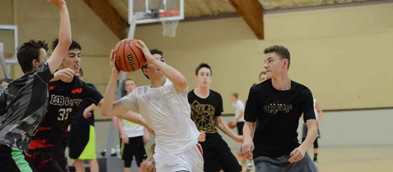 Player drives the middle at NBC Camps
