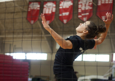 Volleyball spiker at NBC Volleyball Camps