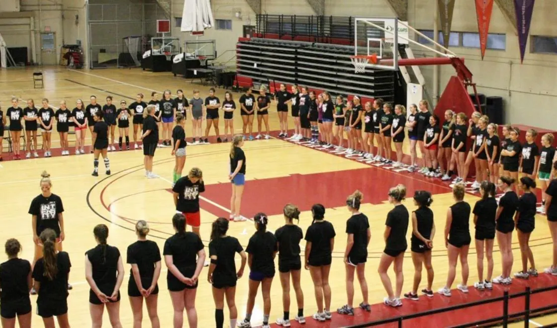 NBC Coaches and staff take a moment to pause and thank God for the opportunity to play vball.