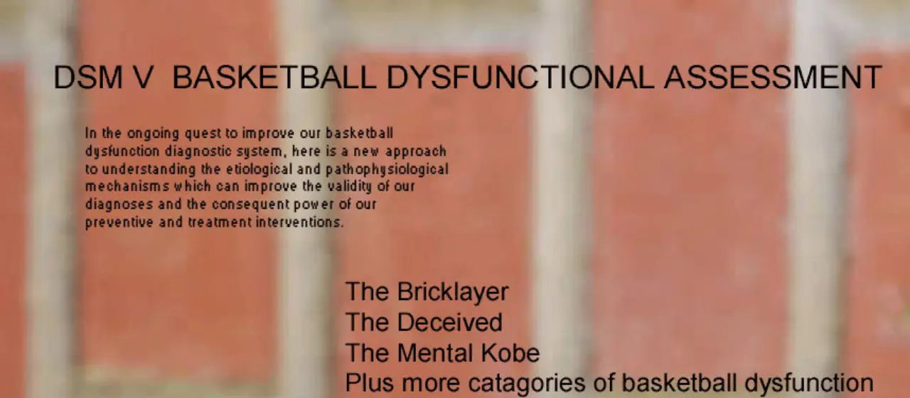 Basketball's Dysfunctional Psychological Assessment tool