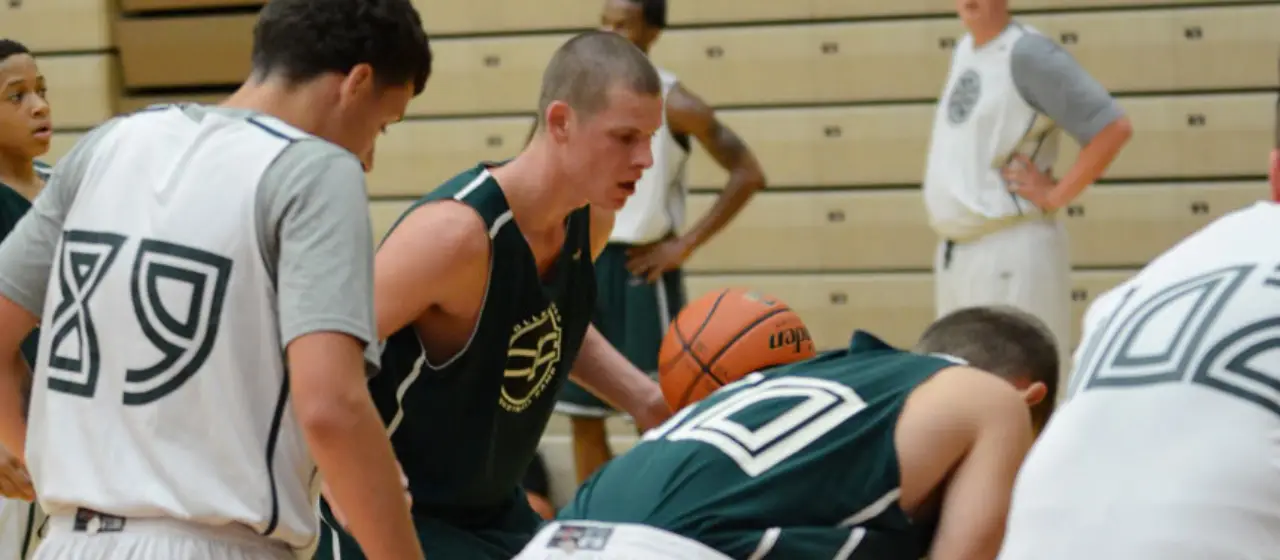 Camper steps to the free throw line at college basketball prep camp- NBC Basketball