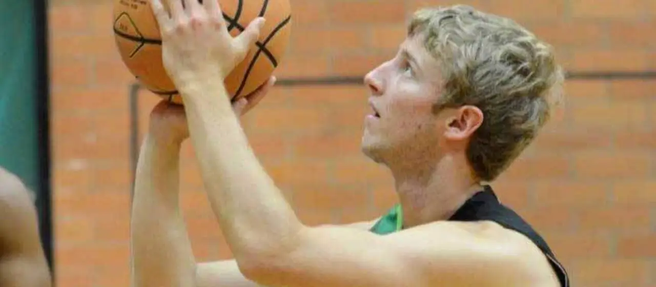 Camper practices focus during shooting drills at NBC Basketball Camps