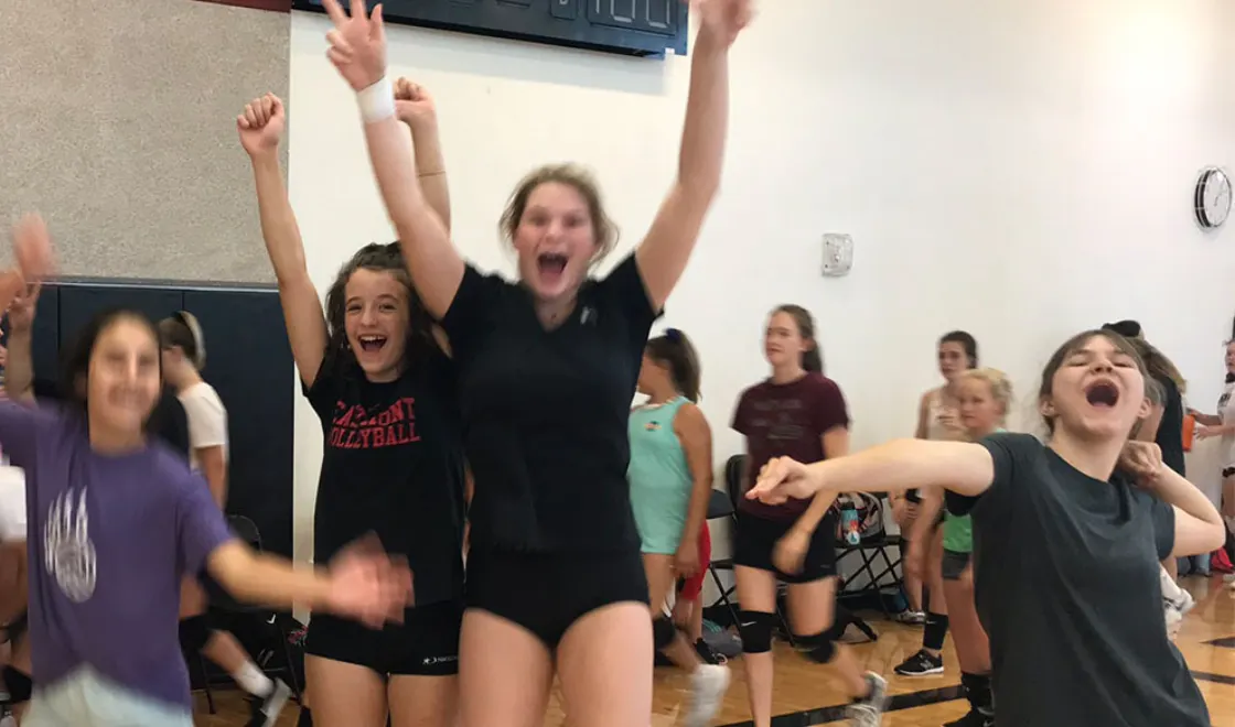 Youth summer camp volleyball nbccamps girls camp