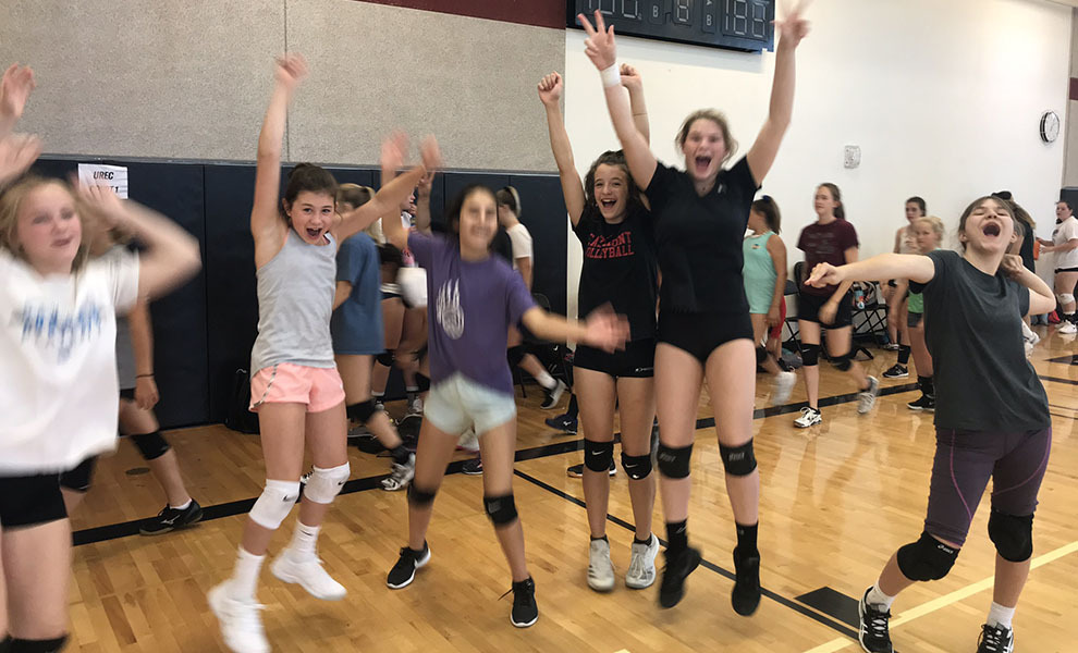 Summer volleyball camp girls volleyball nbccamps volleyball